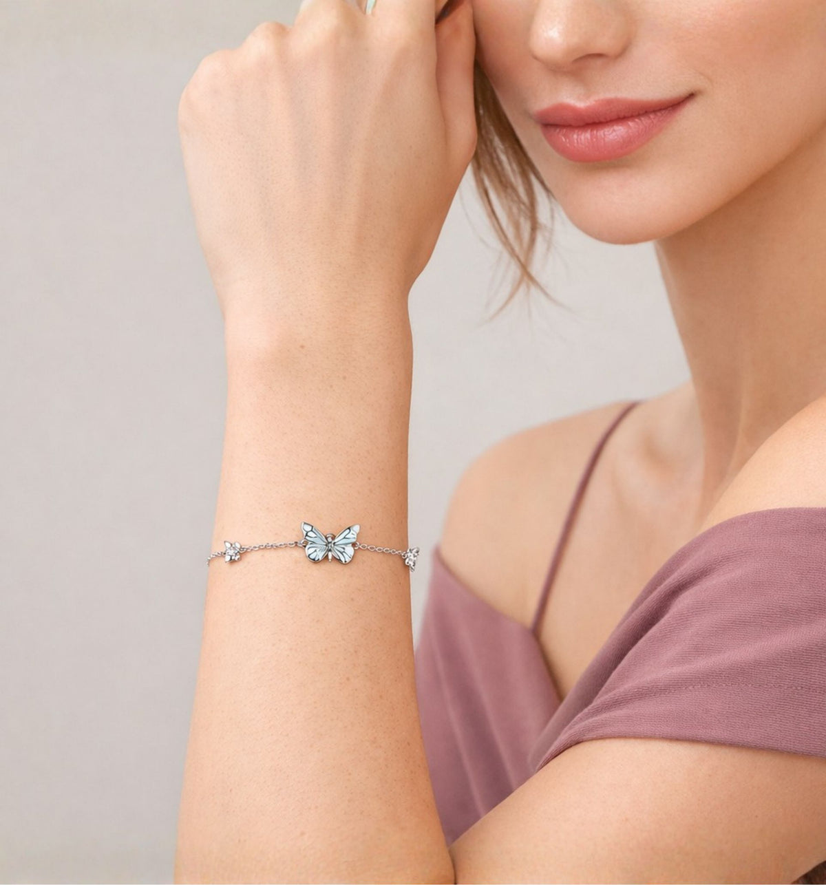 Lichtgevende Vlinder Armband
