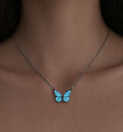 Lichtgevende Vlinder Ketting