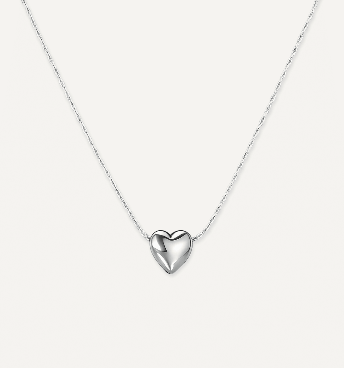 Puffy Hart Ketting