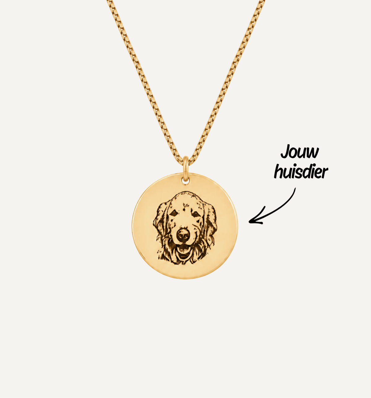Gegraveerde Huisdier Ketting