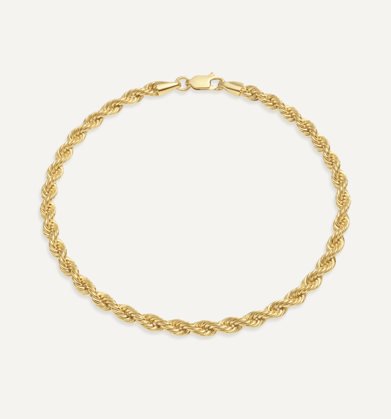 Rope Armband Breed 6mm
