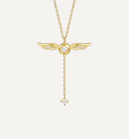Gouden Celestiale Vleugel Ketting