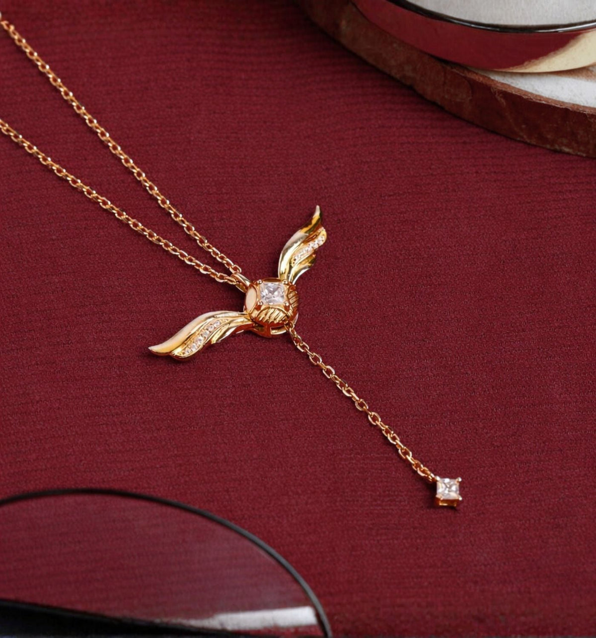 Gouden Celestiale Vleugel Ketting